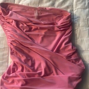Norma Kamali one shoulder dress